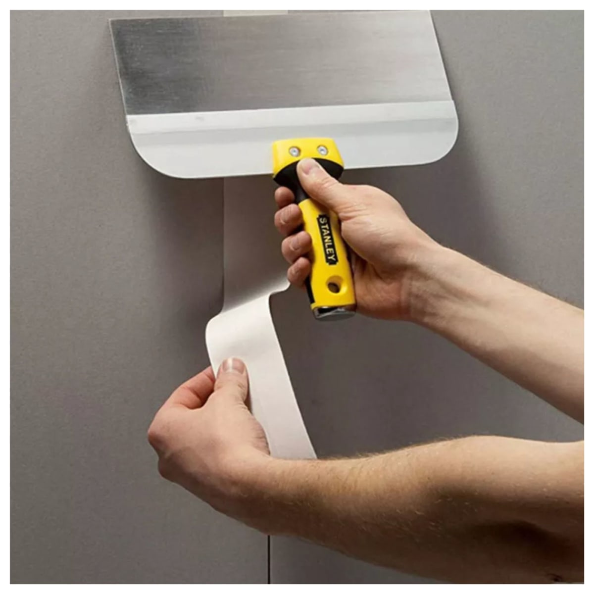 Espátula masillador para drywall y otros 8 pulgadas INOXIDABLE STANLEY2