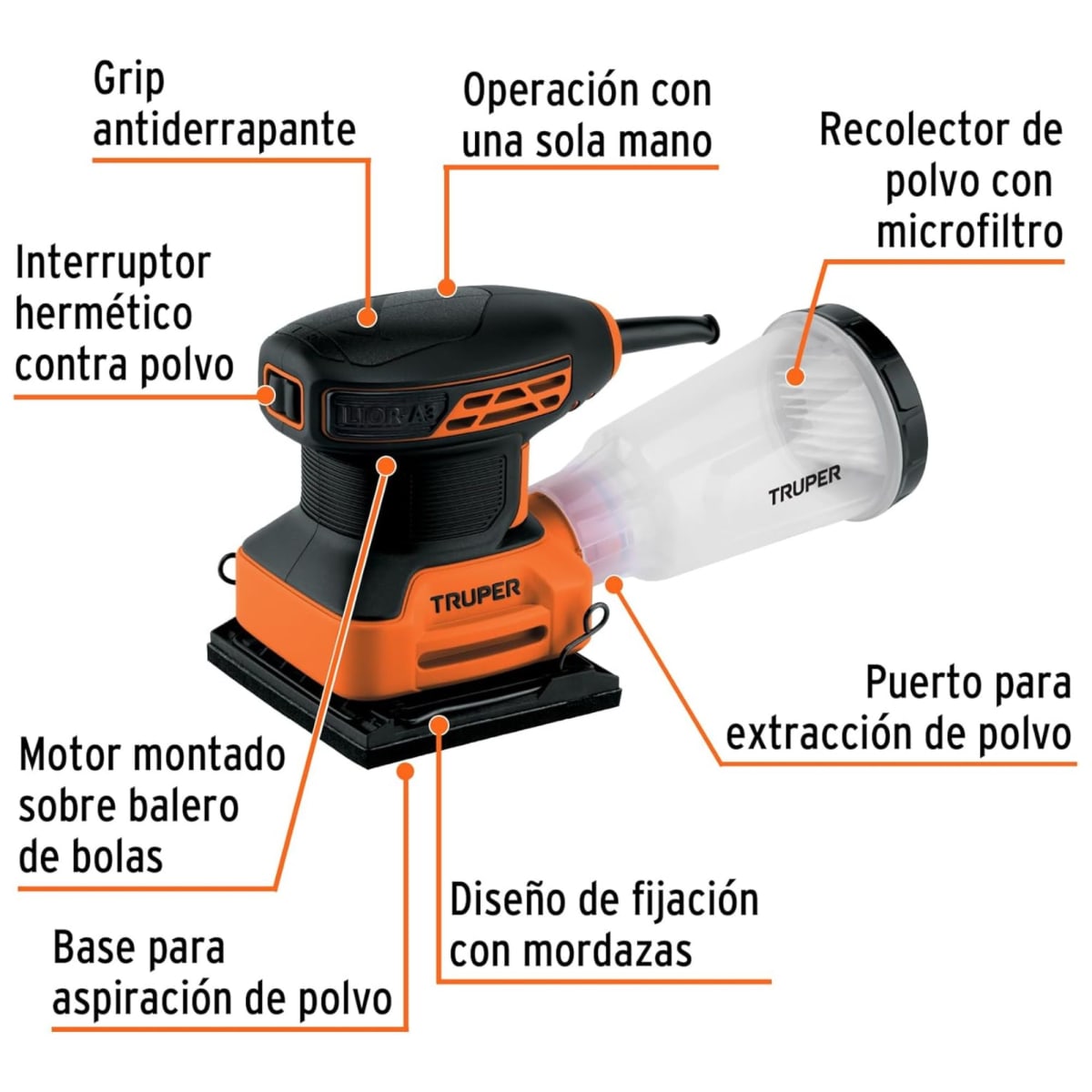 Combo lijadora orbital 240w y sierra caladora 750w -Truper2