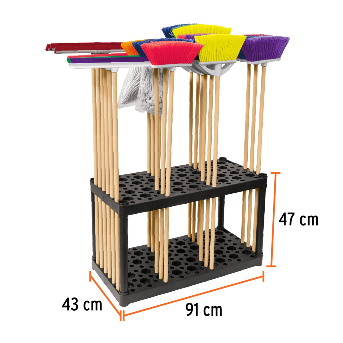 Estante organizador de escobas - Truper2