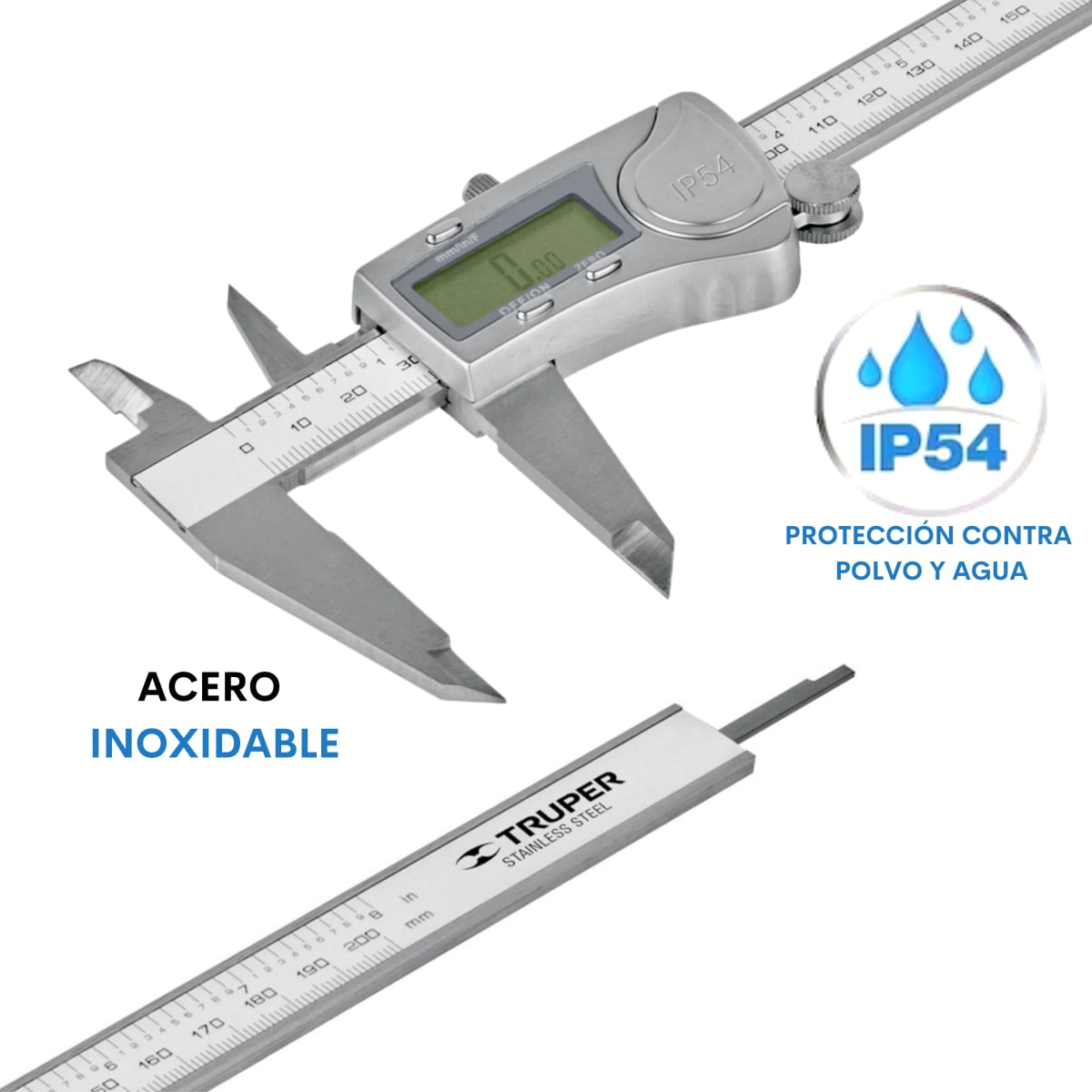 Calibrador Digital Vernier 6 Acero Inoxidable Truper2