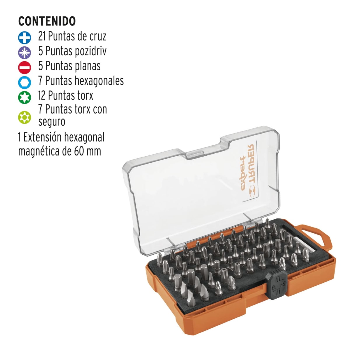 Juego de puntas mixtas 58 Piezas largo 1
