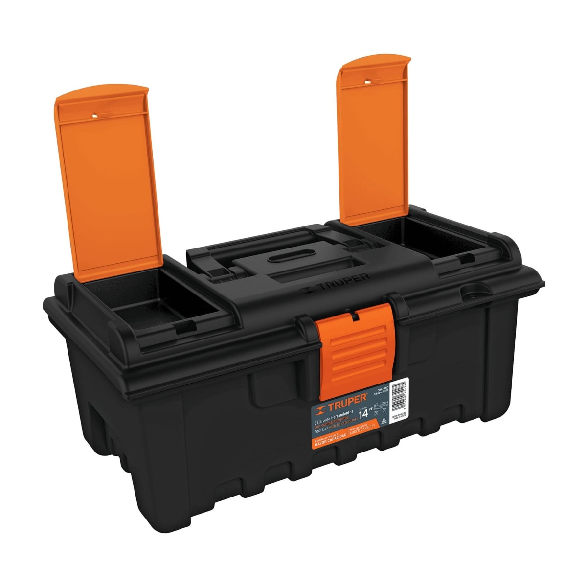 Caja para herramientas de 14 con compartimientos Truper2