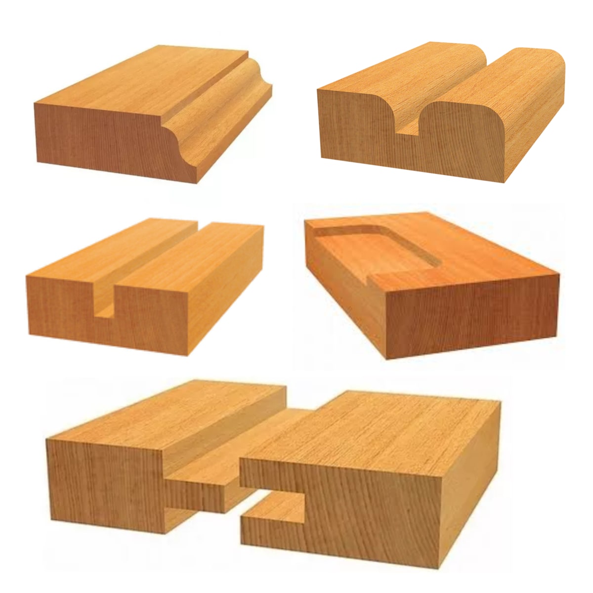 Juego de fresadora, ruteadora 6 piezas, truper2