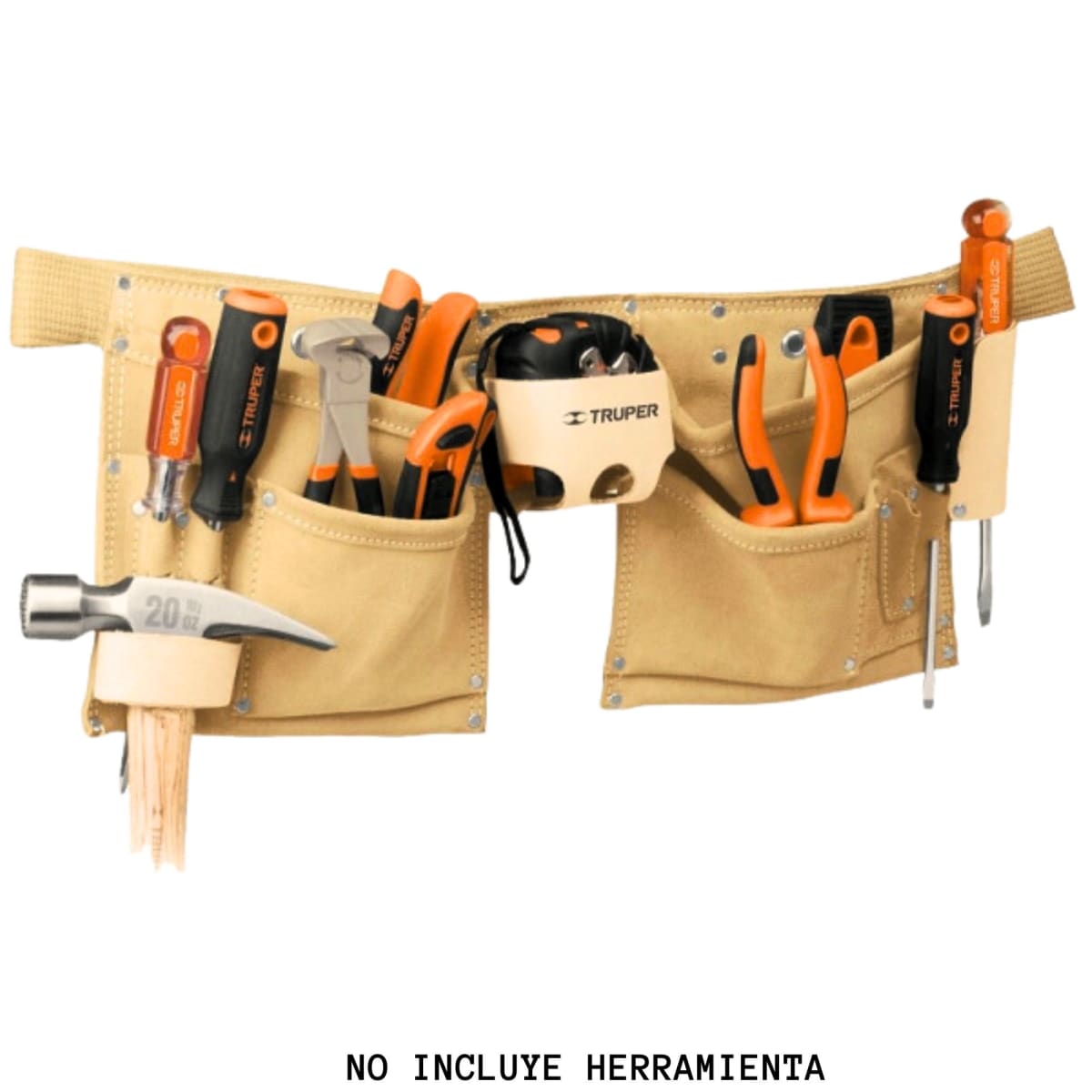 Cinturón Porta herramientas 13 compartimentos , Truper2