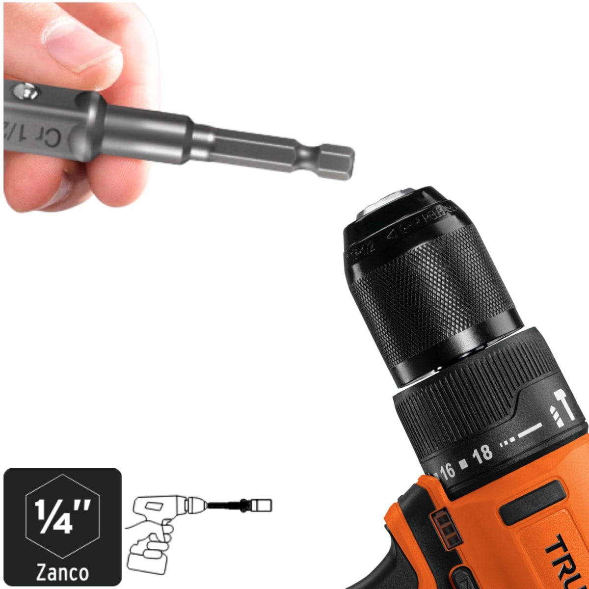 Adaptadores para dados taladro atornillador 3 pzas 1/4
