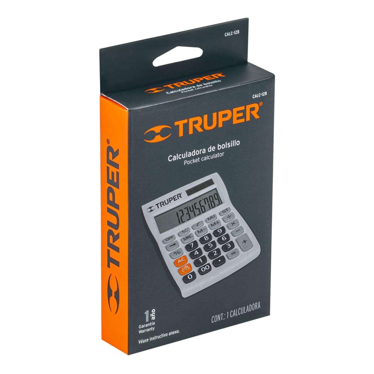 CALCULADORA DE BOLSILLO 8x12cm TRUPER2