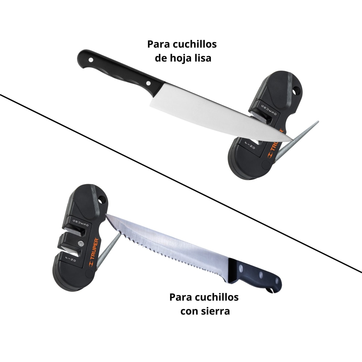 Afilador de cuchillo tijeras para cocina portatil - TRUPER2
