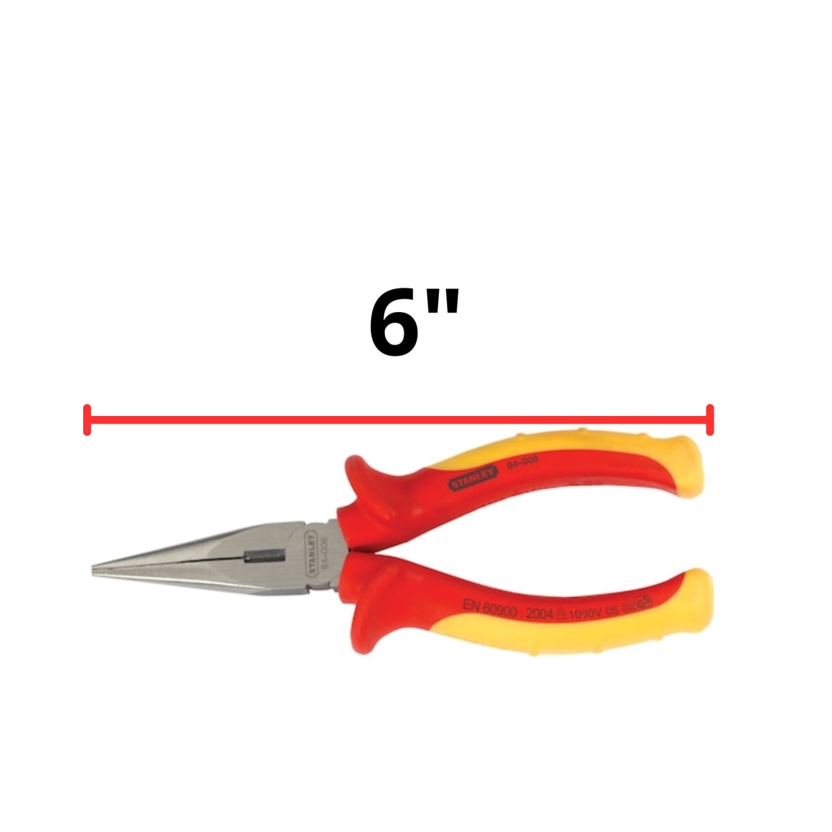 Alicate de Punta Larga dielectrico 1000V 6PLG STANLEY2