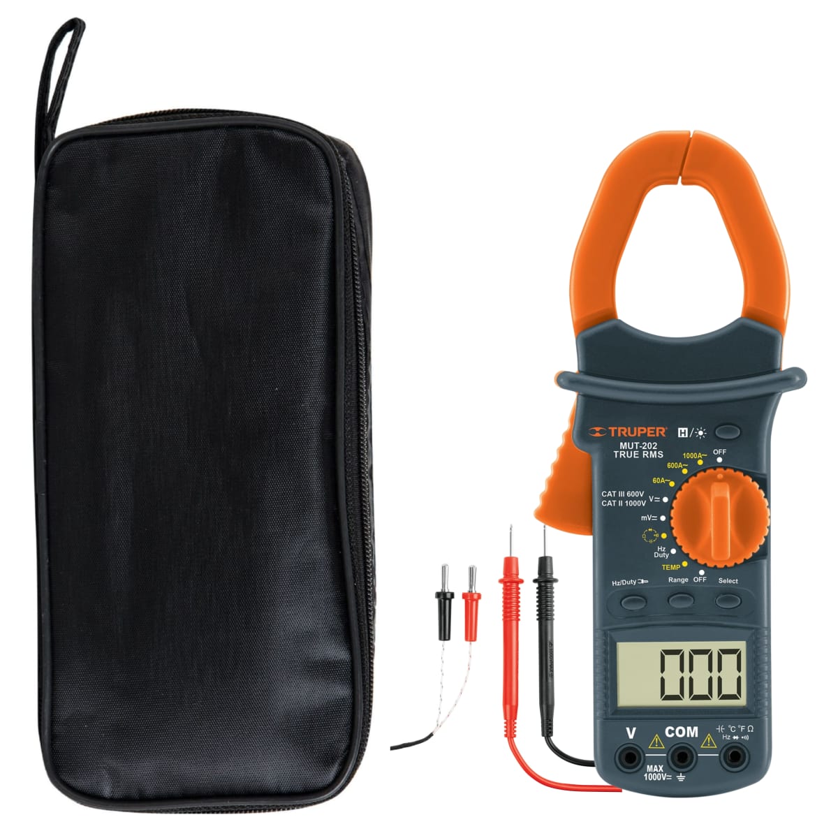 Kit pinza amperimétrica, desarmadores dielectricos1000V y alicate, TRUPER2
