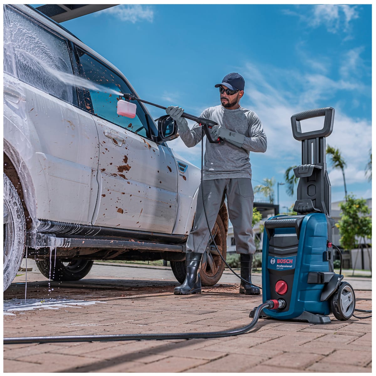 Hidrolavadora  Alta Presión 2000 PSI, 1700W GHP 200 Bosch3
