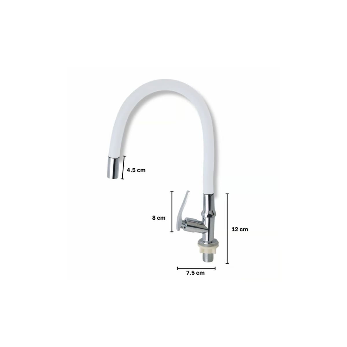 Llave de Lavadero Flexible blanco2