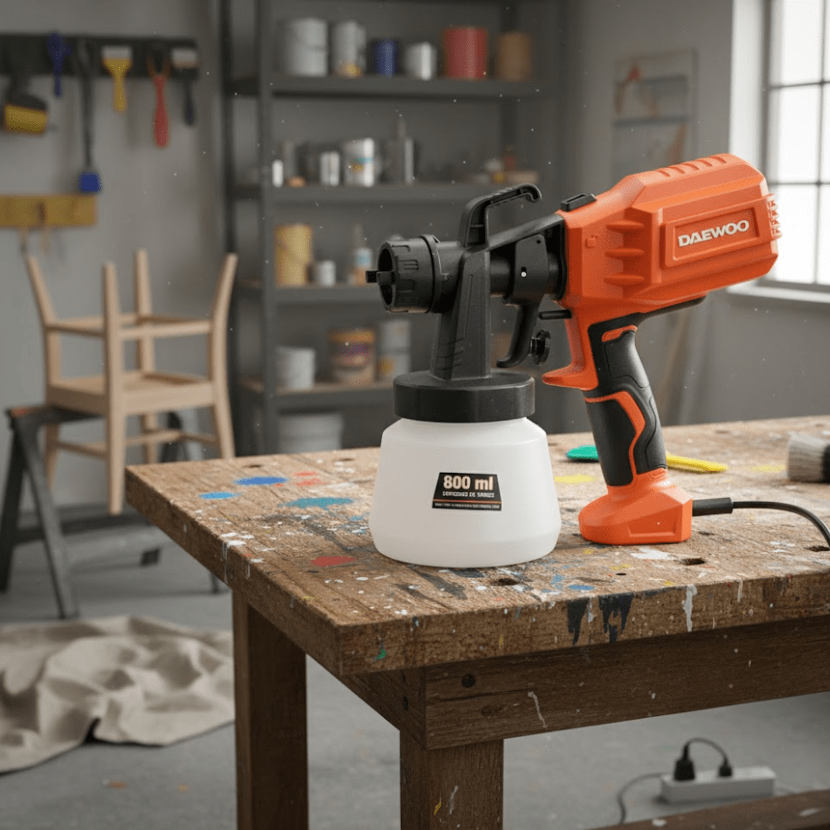 Pistola Para Pintar Daewoo Dwp1828 450w 800ml2