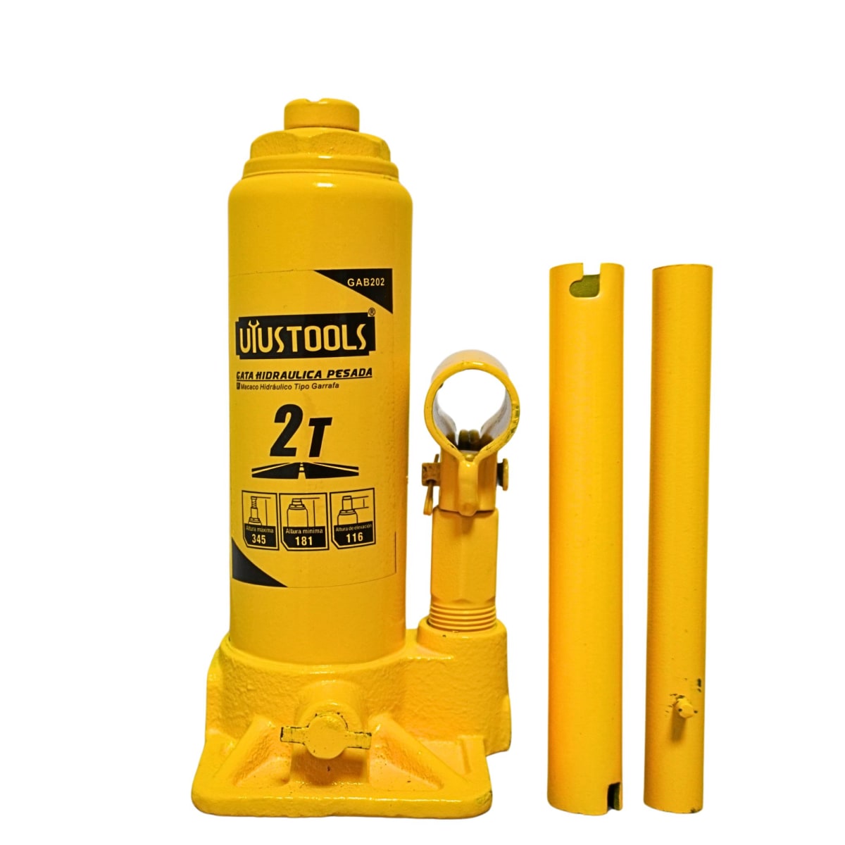 Gata hidráulica botella 2 toneladas, UYUSTOOLS2