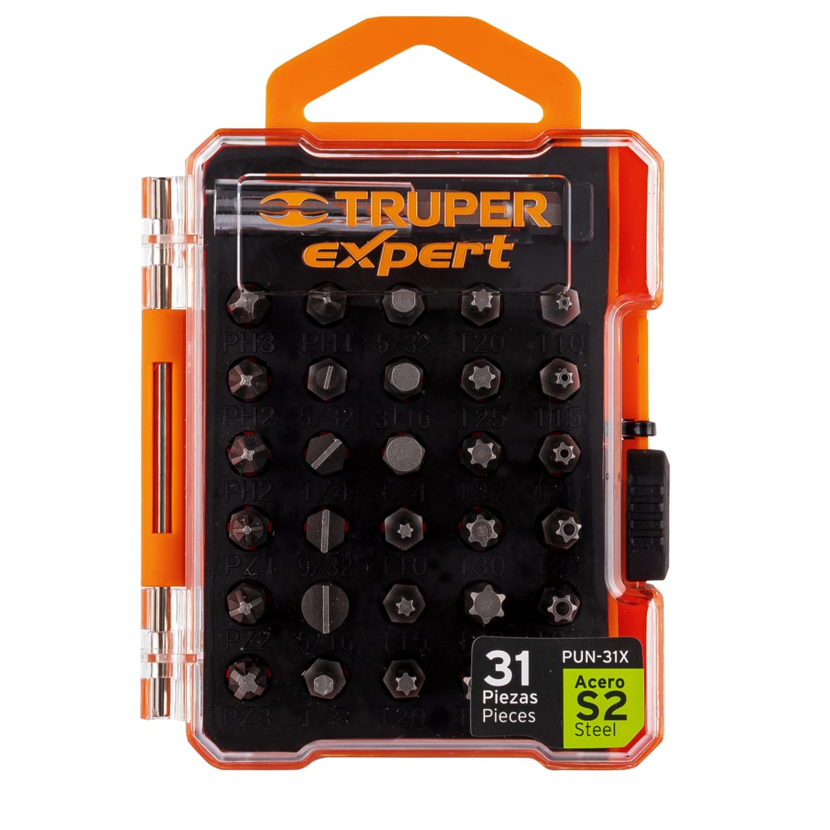 Juego de 31 puntas mixtas largo 1 con estuche Expert Truper3