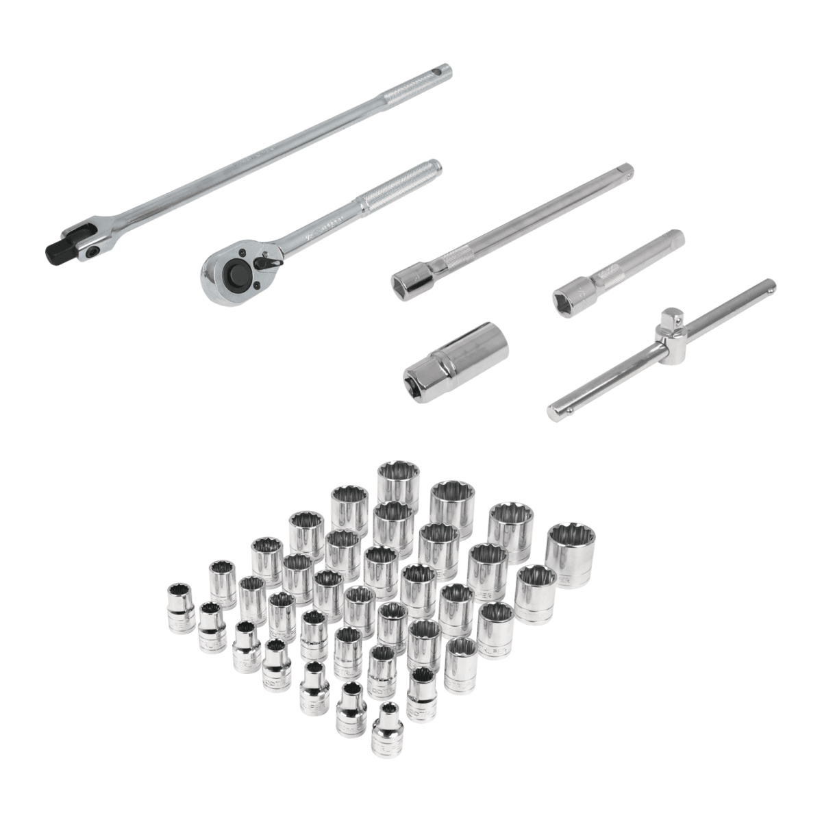 Juego de 42 herramientas cuadro 1/2