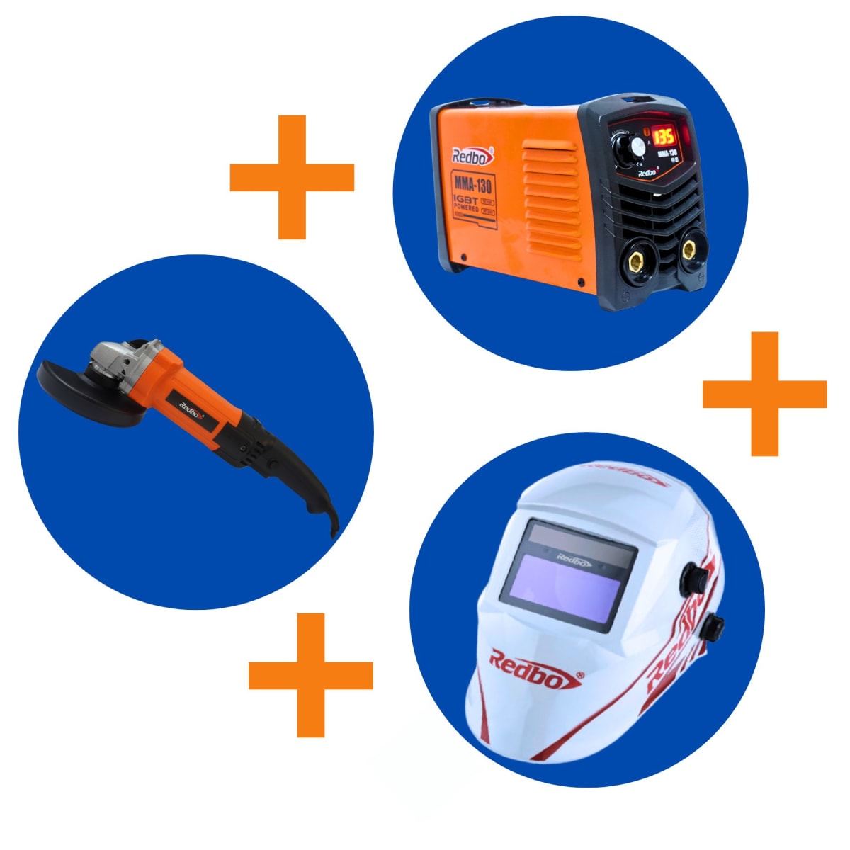 Soldadora MM130 + Amoladora 1100W + Careta Bluesky243