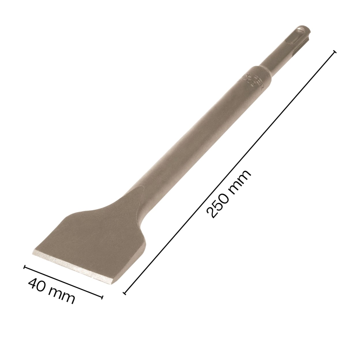 Cincel plano grueso SDS Plus p/ Rotomartillo 1/2