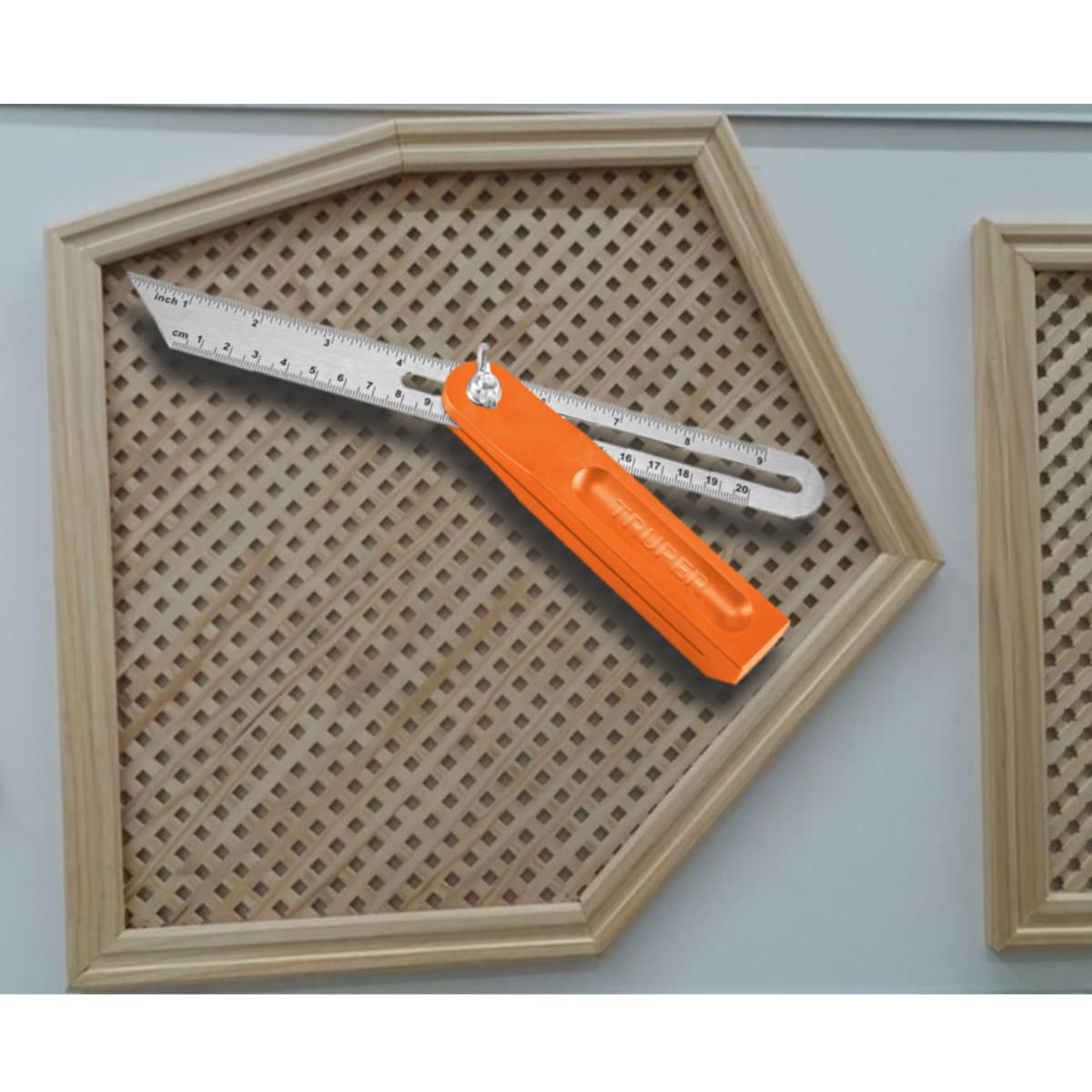 ESCUADRA FALSA PROFESIONAL ACERO INOXIDABLE  8 PULG TRUPER3