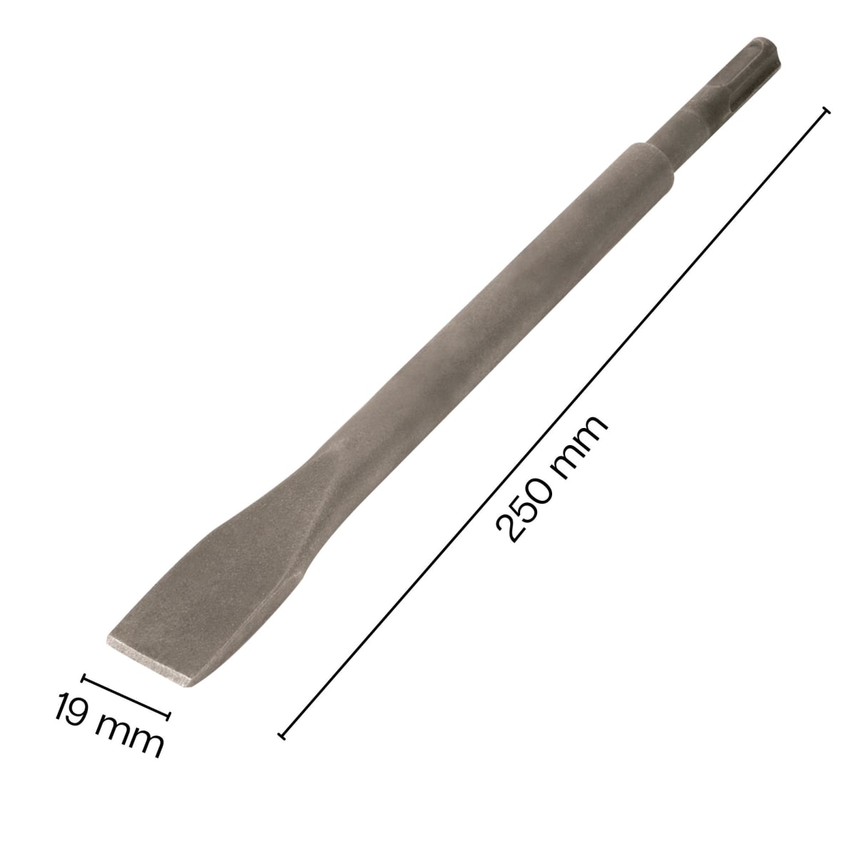 Cincel Plano Delgado SDS Plus para Rotomartillo 3/4
