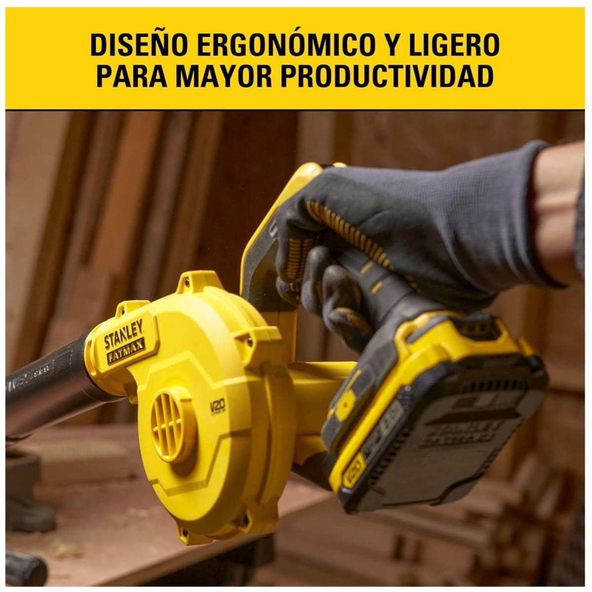 SOPLADORA INALAMBRICO 20V  BARETOOLSOPLADORA STANLEY3