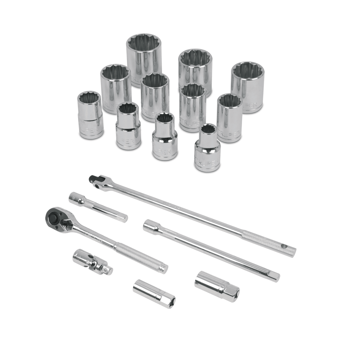 Juego de 18 herramientas cuadro 1/2