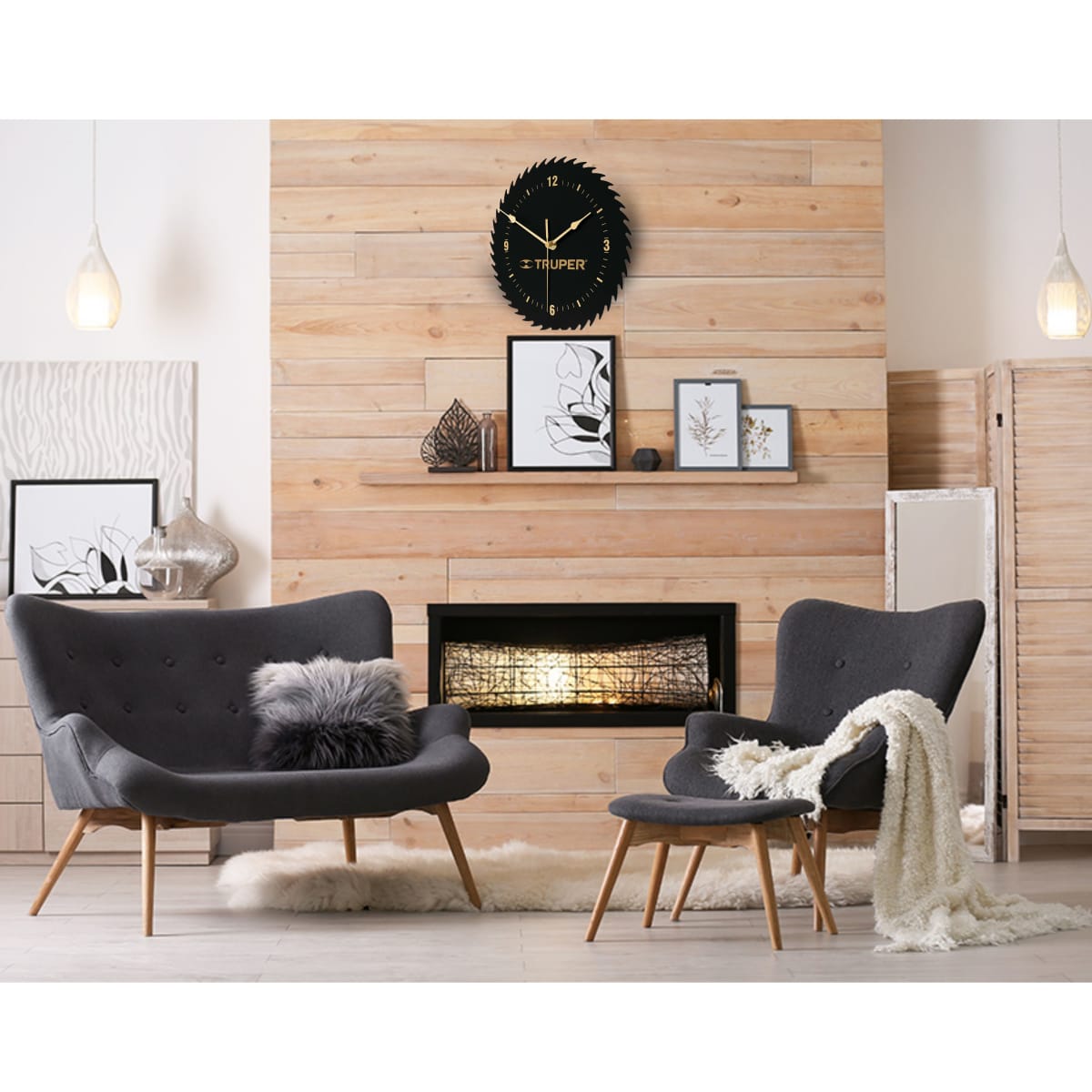 Reloj de pared analógico TRUPER7