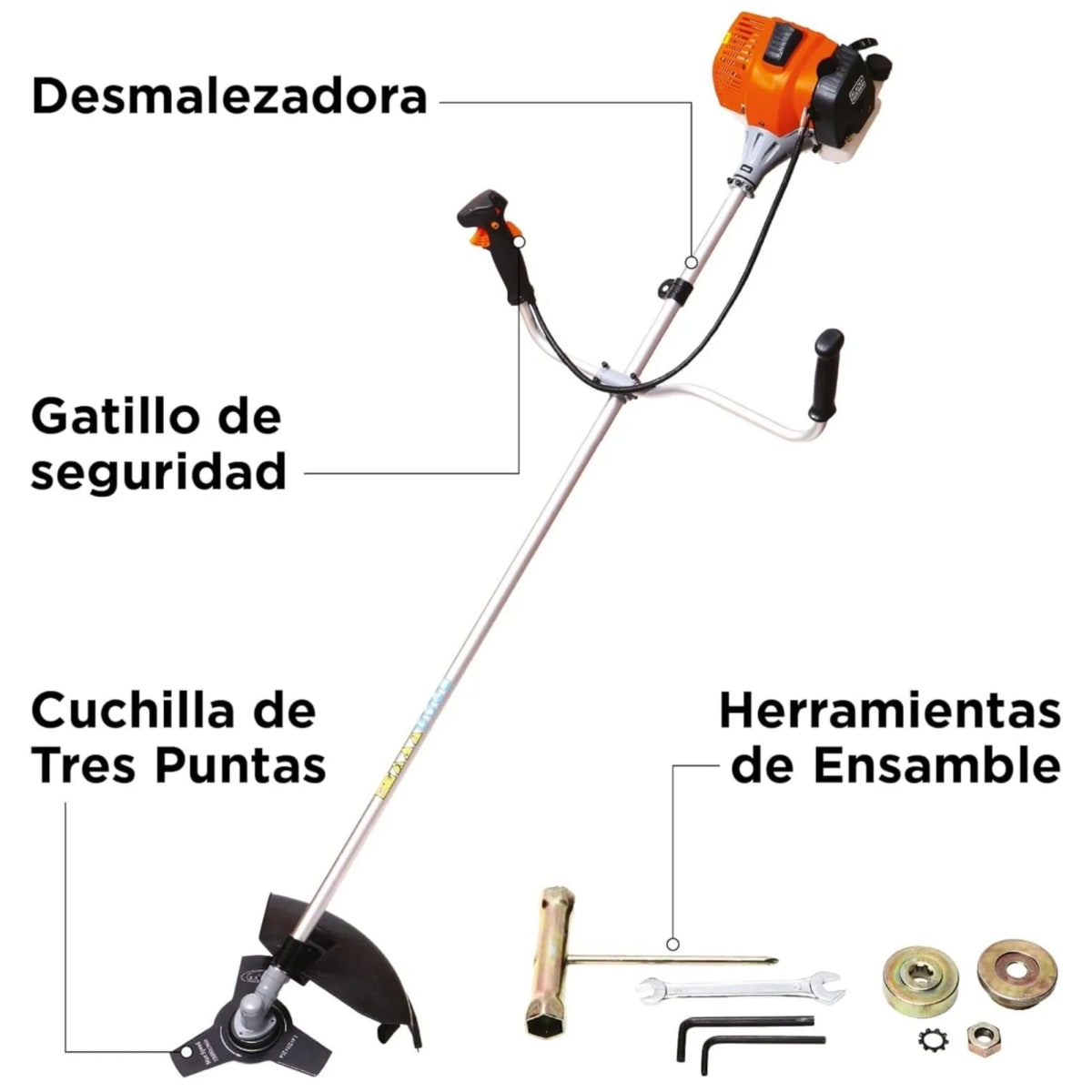 DESBROZADORA MOTOGUADAÑA PROFESIONAL 33CC - 1. 2HP BLACK+DECKER3
