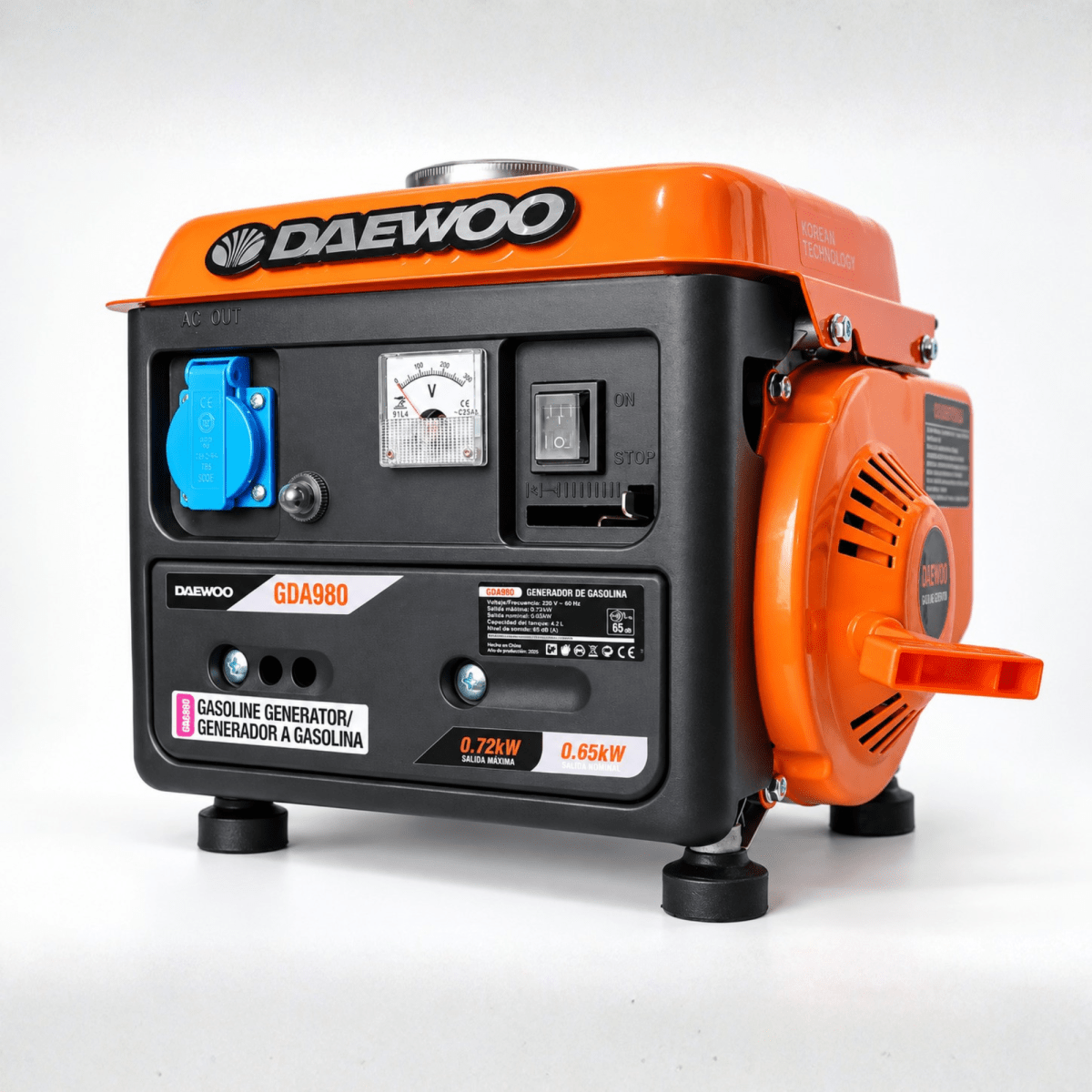Daewoo Generador Eléctrico A Gasolina GDA9803