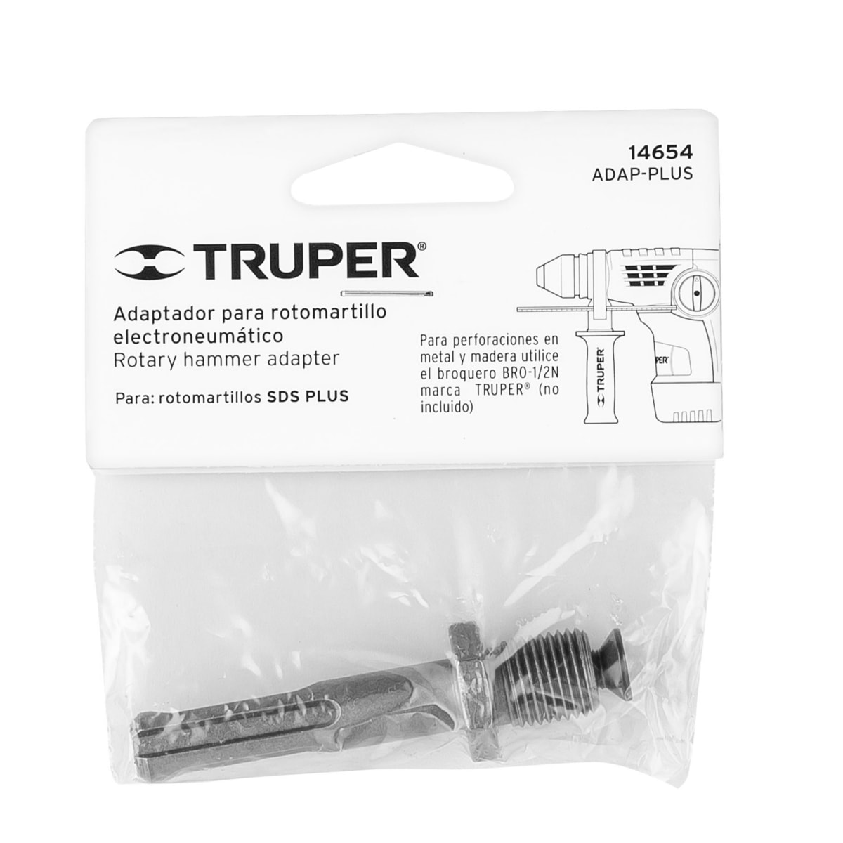 Adaptador para taladro percutor SDS PLUS3