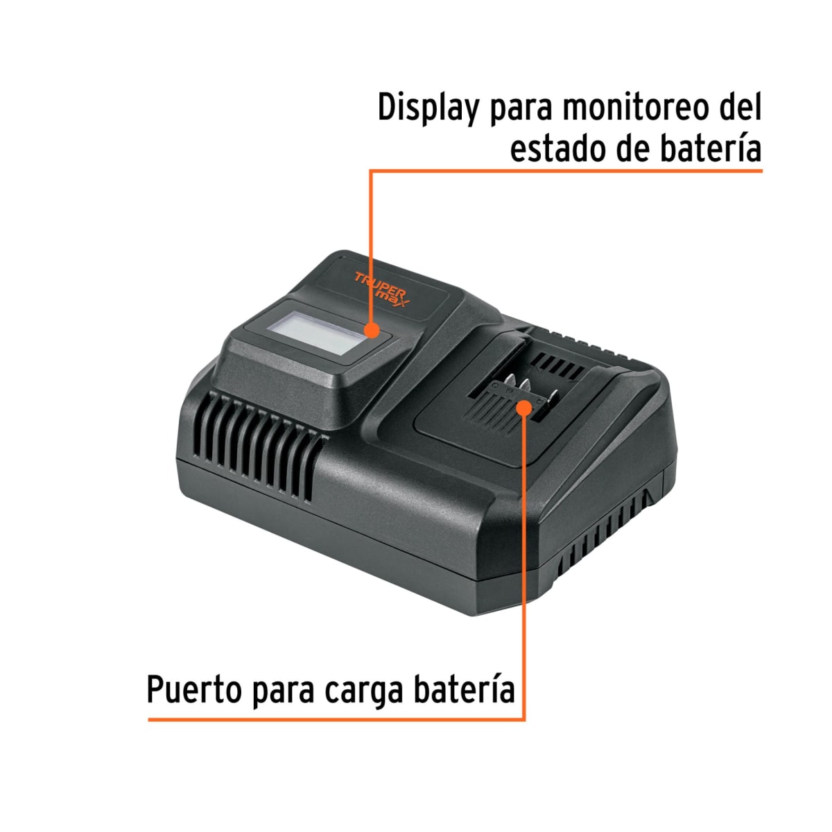 Cargador Doble para Baterías 20V Truper MAX 1036643
