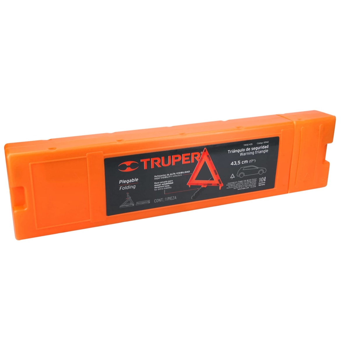 TRIANGULO DE SEGURIDAD VIAL 43.5 CM TRUPER3