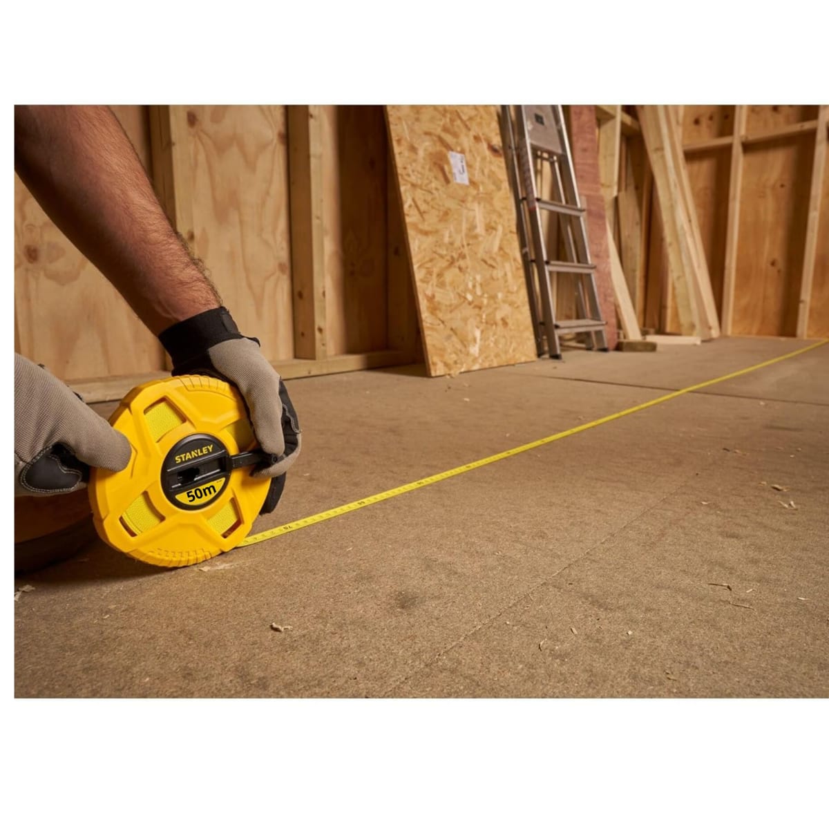Cinta métrica 50m Wincha flexómetro fibra de vidrio  STANLEY3