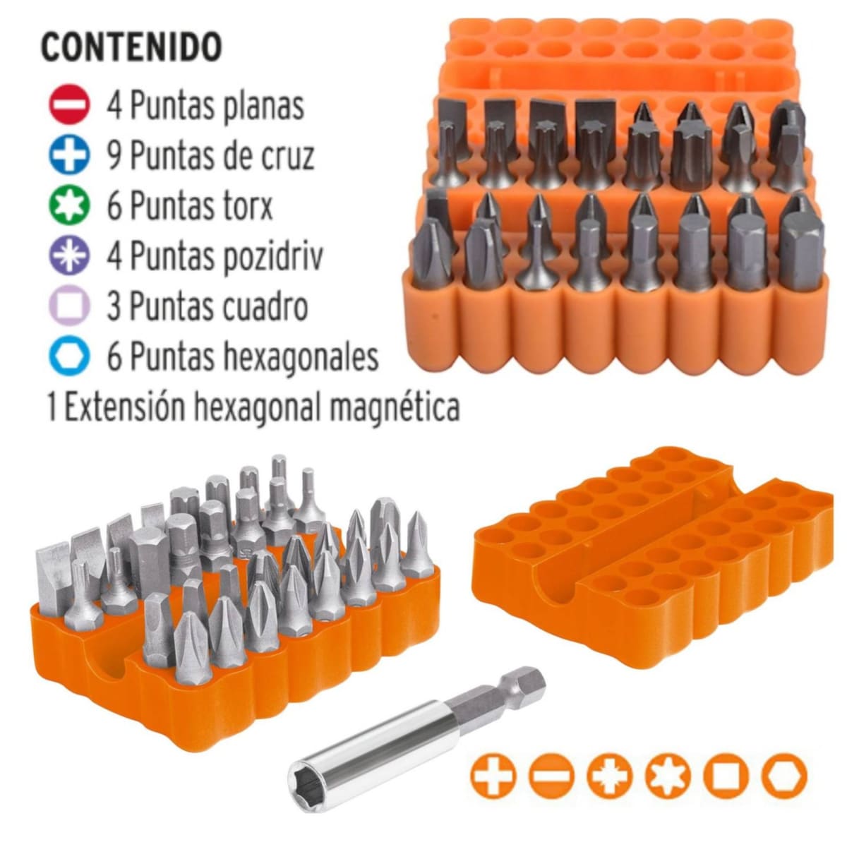 Combo taladro inalámbrico 12V caja y juego de herramientasTruper3