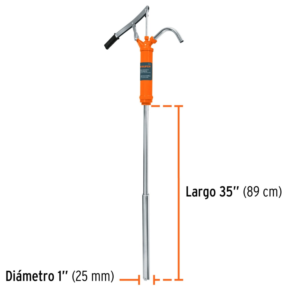 Bomba extractora de aceites con palanca Truper3