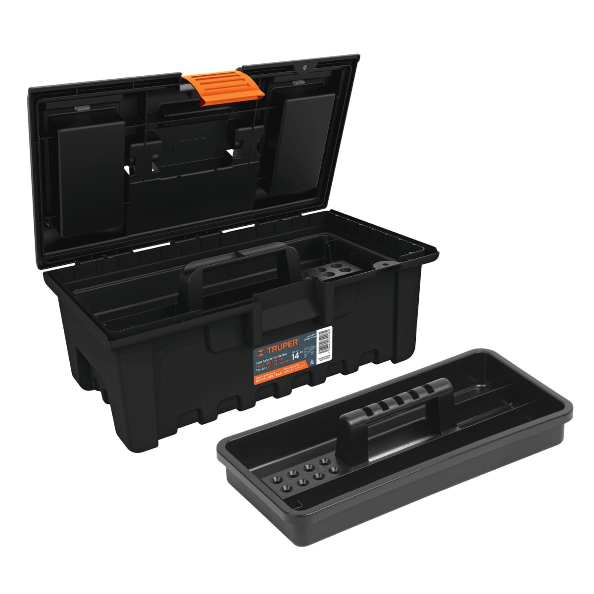 Caja para herramientas de 14 con compartimientos Truper3