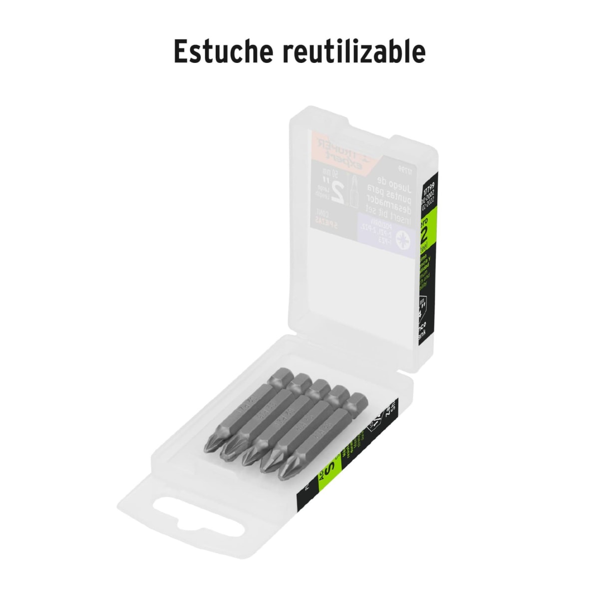 Juego  5 puntas pozidriv combinadas  2