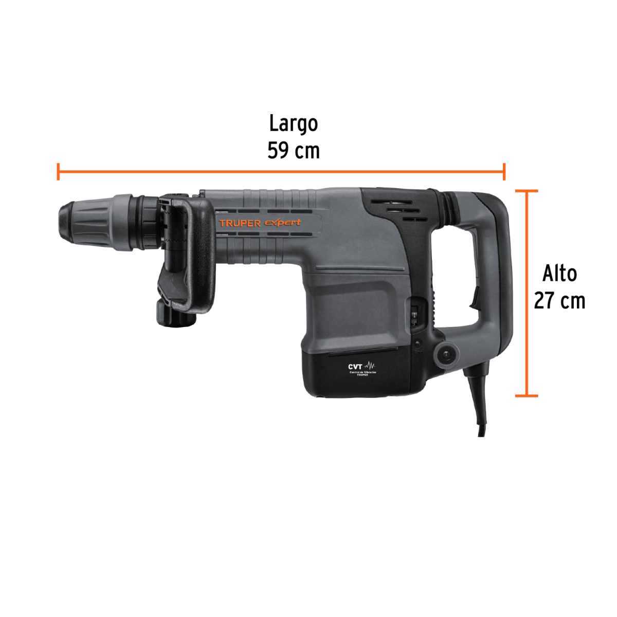 Martillo demoledor SDS Max 10kg 25J, 1500W, 220V Expert3