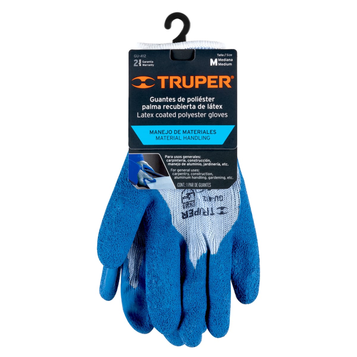 Guantes Latex Jardinería Uso General 8 talla M - Truper3