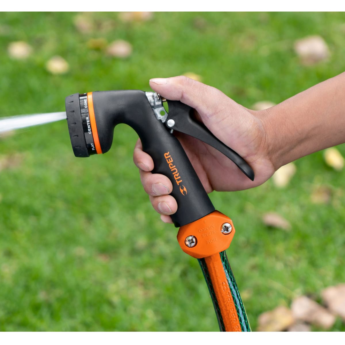 PISTOLA DE RIEGO METALICA 8 FUNCIONES TRUPER3