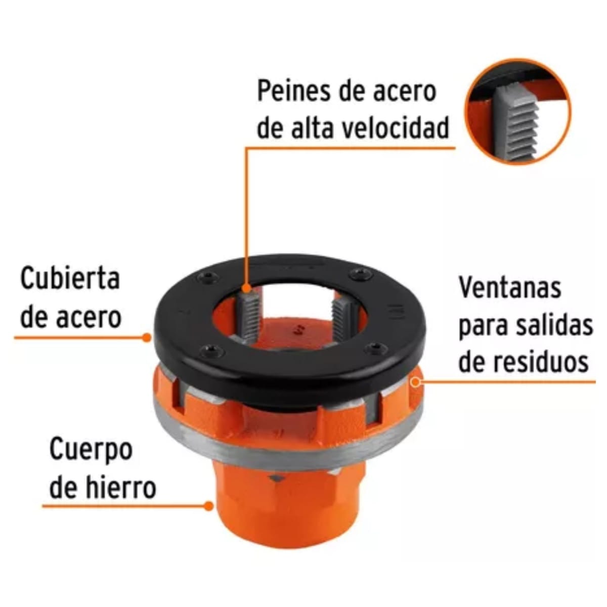 Tarrajas roscadora para tubo, 4 UNIDADES Truper3