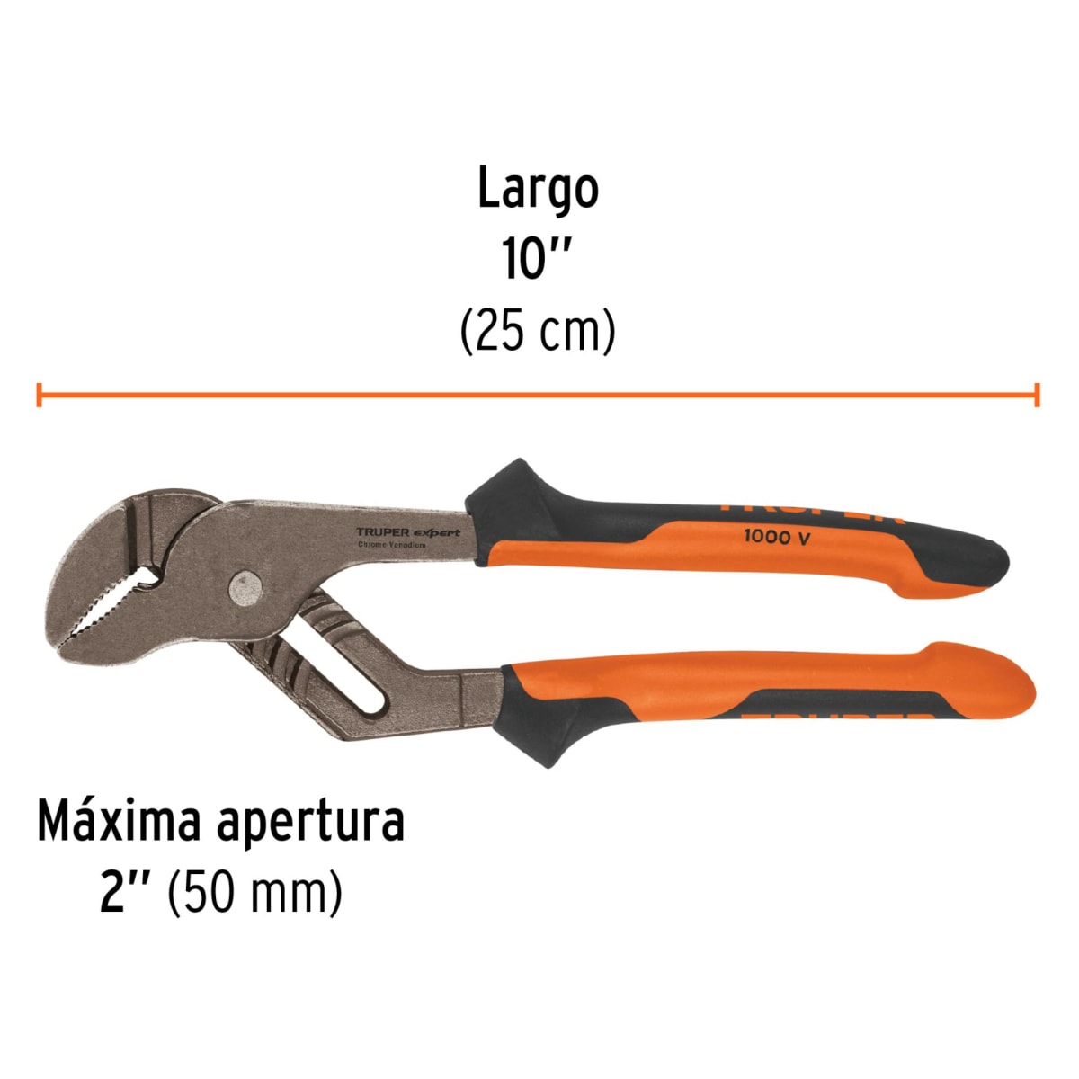 Alicate pico de loro dieléctrico 1000V industrial Truper Expert3