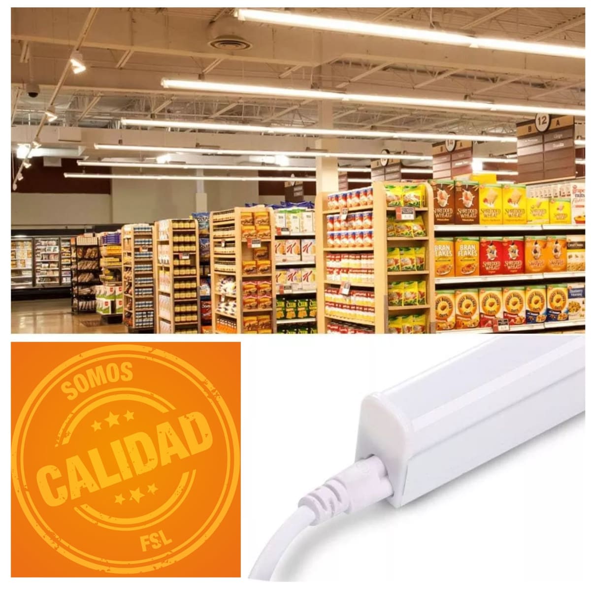 TUBO LED LUZ BLANCA 14W FSL PACK 6 UNIDADES3