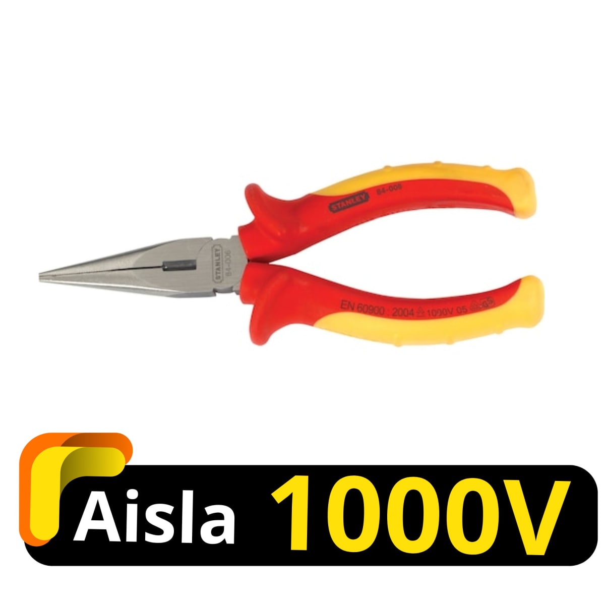 Alicate de Punta Larga dielectrico 1000V 6PLG STANLEY3