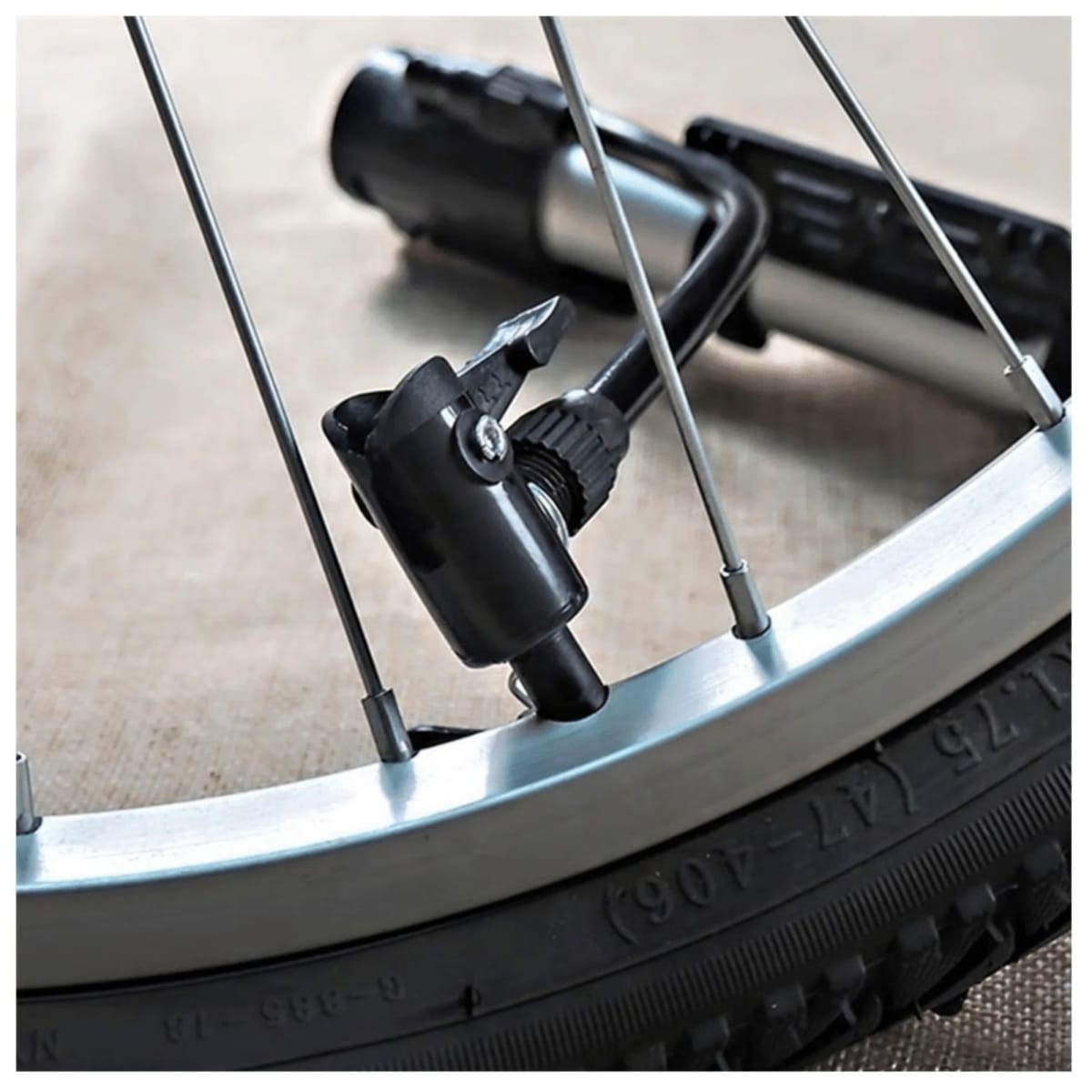 Mini inflador manual para bicicleta pelotas C&A3