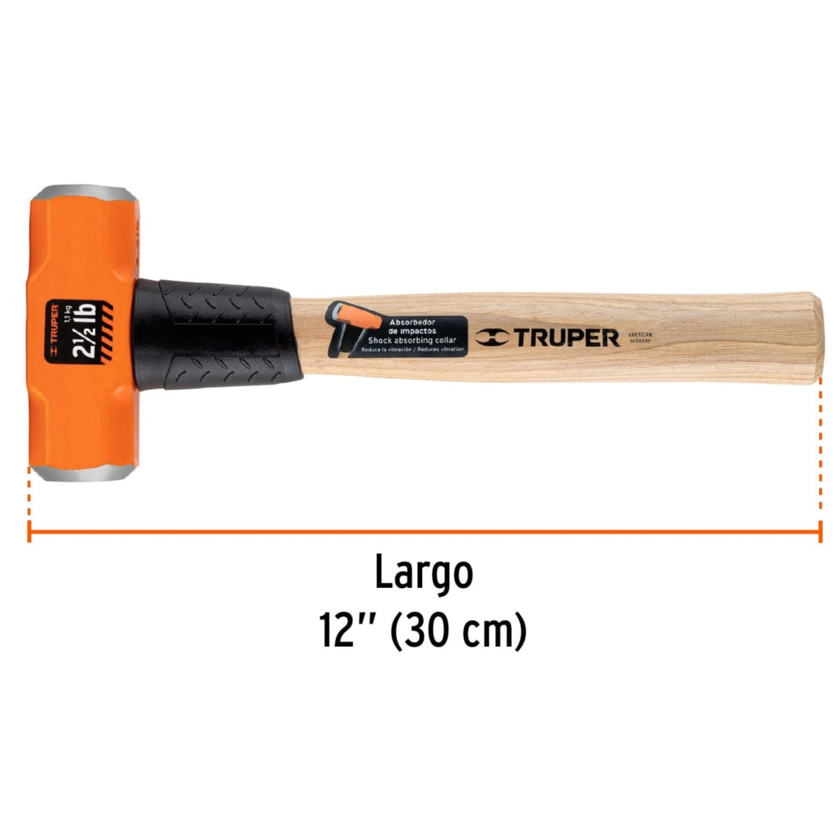 Combilla 2 Lb, Mango De Madera 12 , Comba Octagonal Truper3