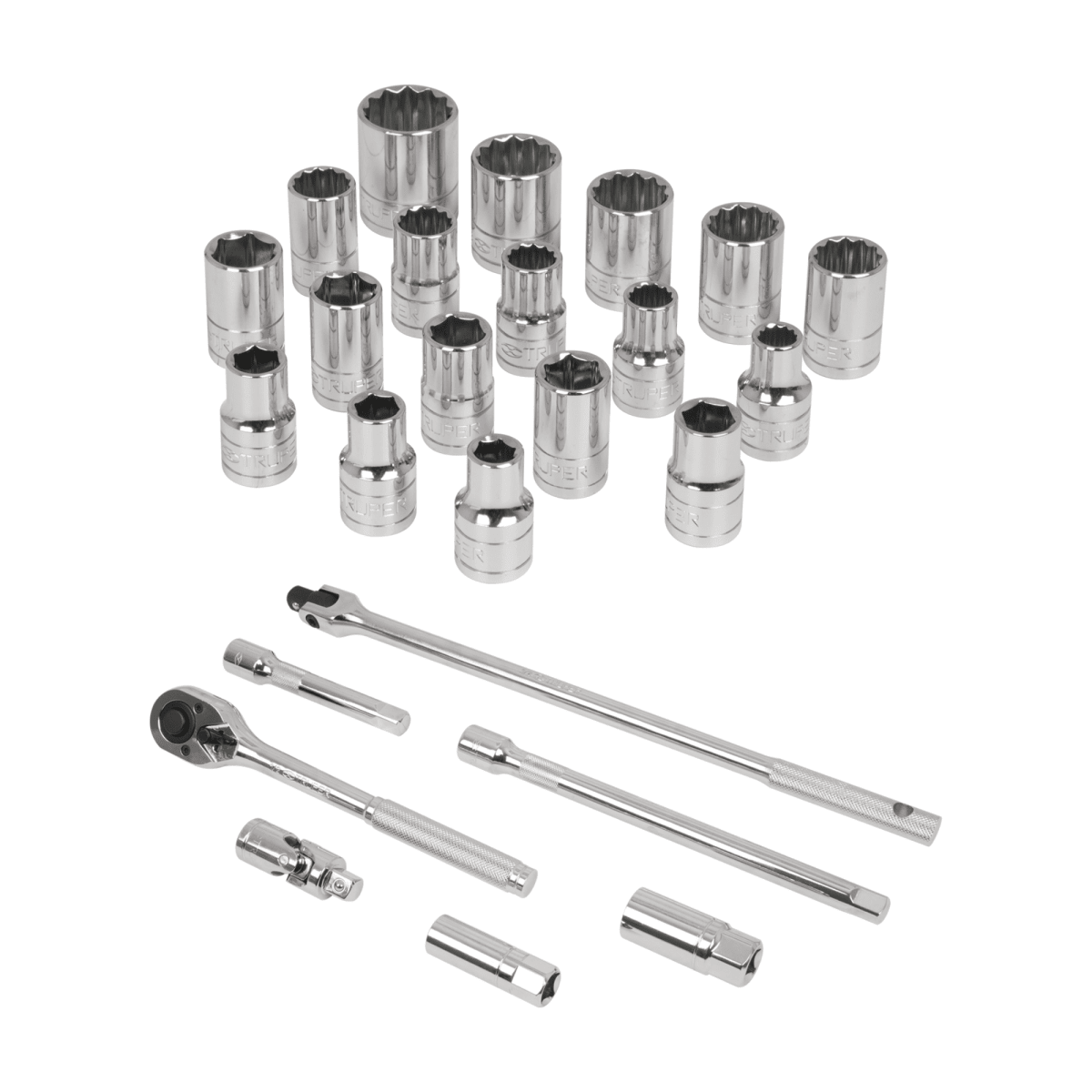 Juego de 25 herramientas cuadro 1/2