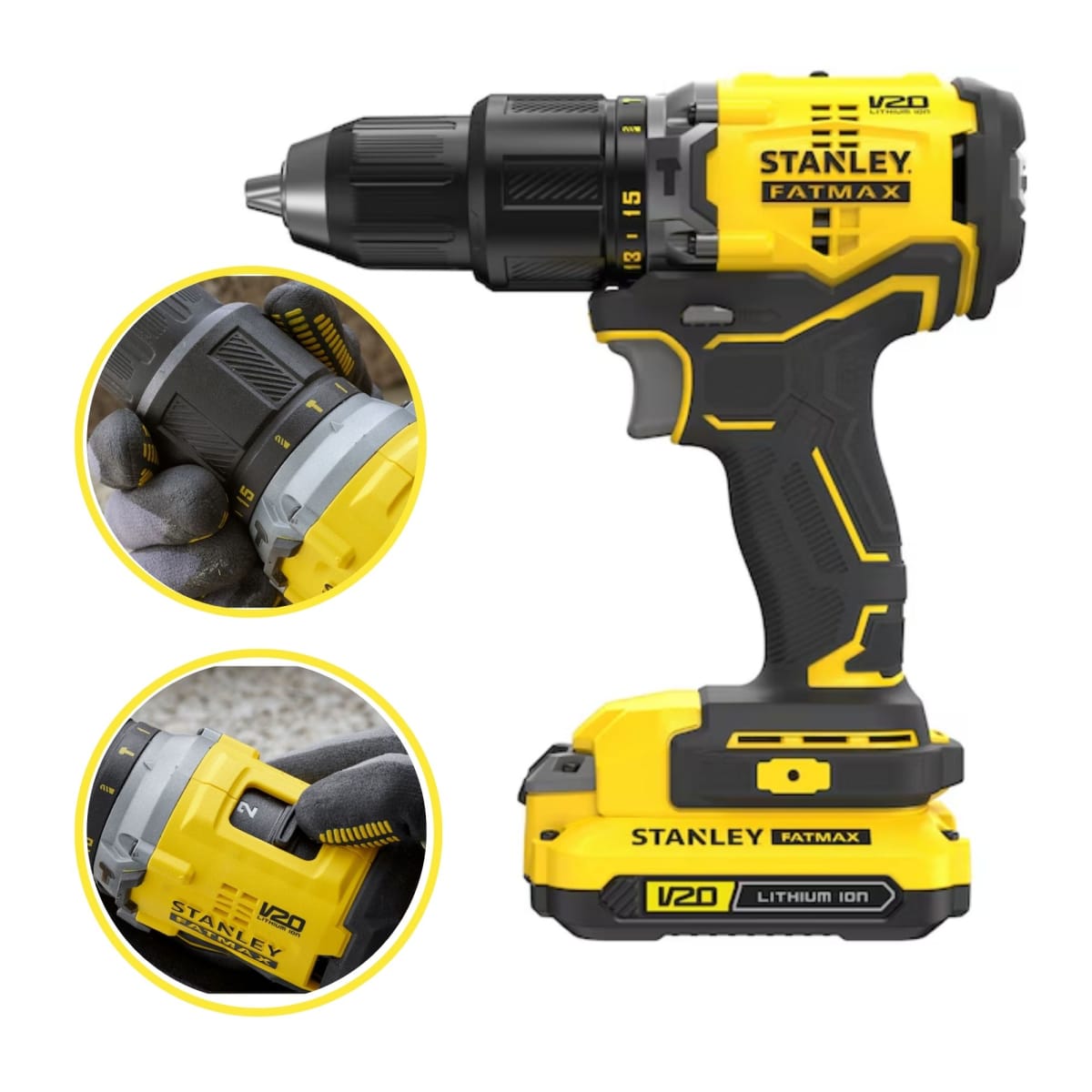 Combo taladro percutor inalambrico taladro de impacto 20V BRUSHLESS3