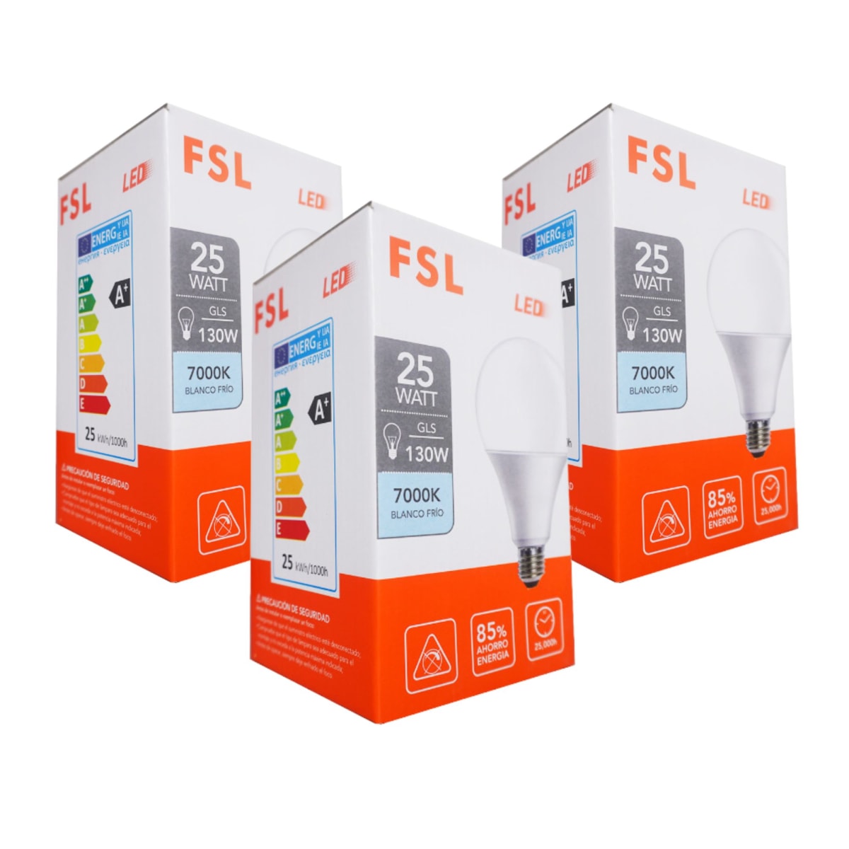 Foco led 25W luz blanco foco FSL PACK 3 UNIDADES4