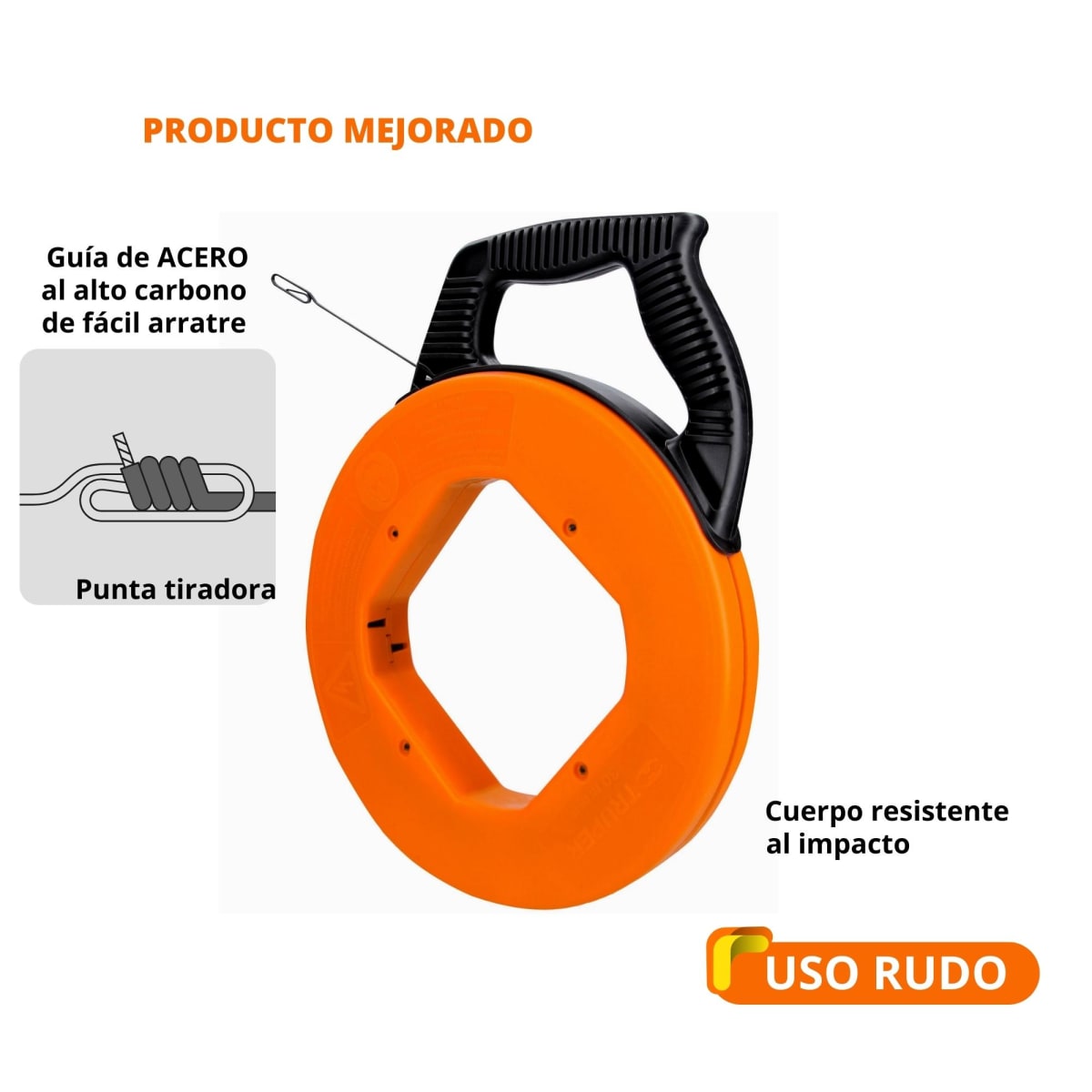 Wincha Pasacable de acero 15 m USO RUDO - TRUPER3