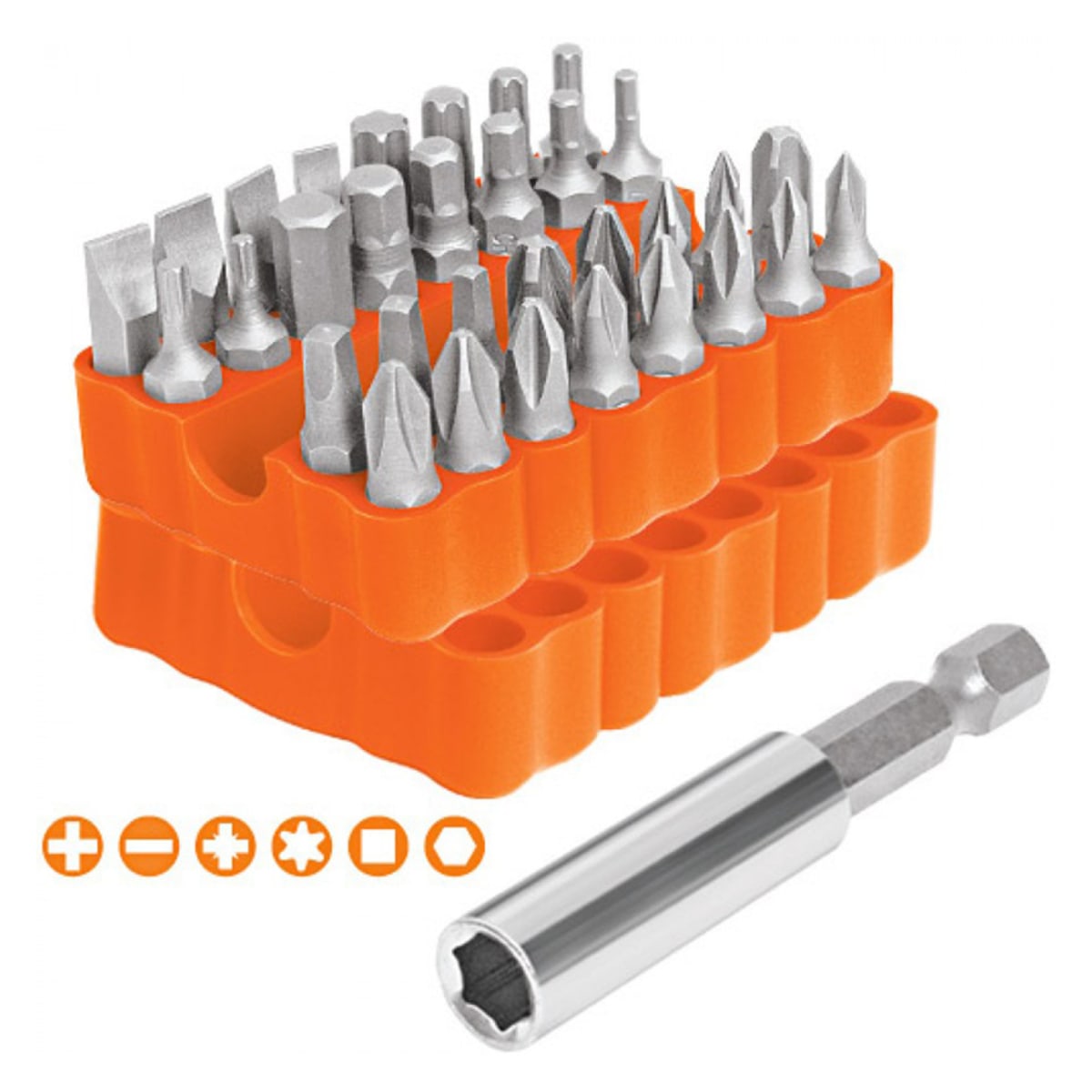 Juego de brocas para desarmador, 33 piezas4